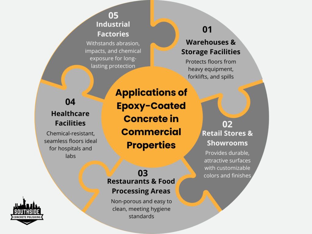 Applications of Epoxy-Coated Concrete in Commercial Properties
