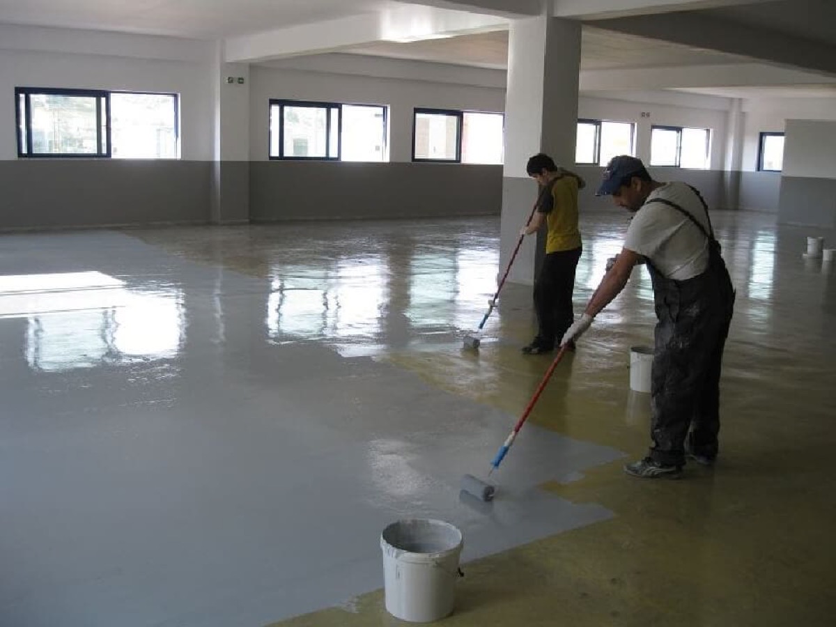Commercial Epoxy project 4 by Southside Concrete Polishing