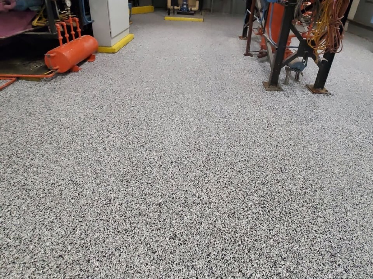 Epoxy Flake project 3 by Southside Concrete Polishing